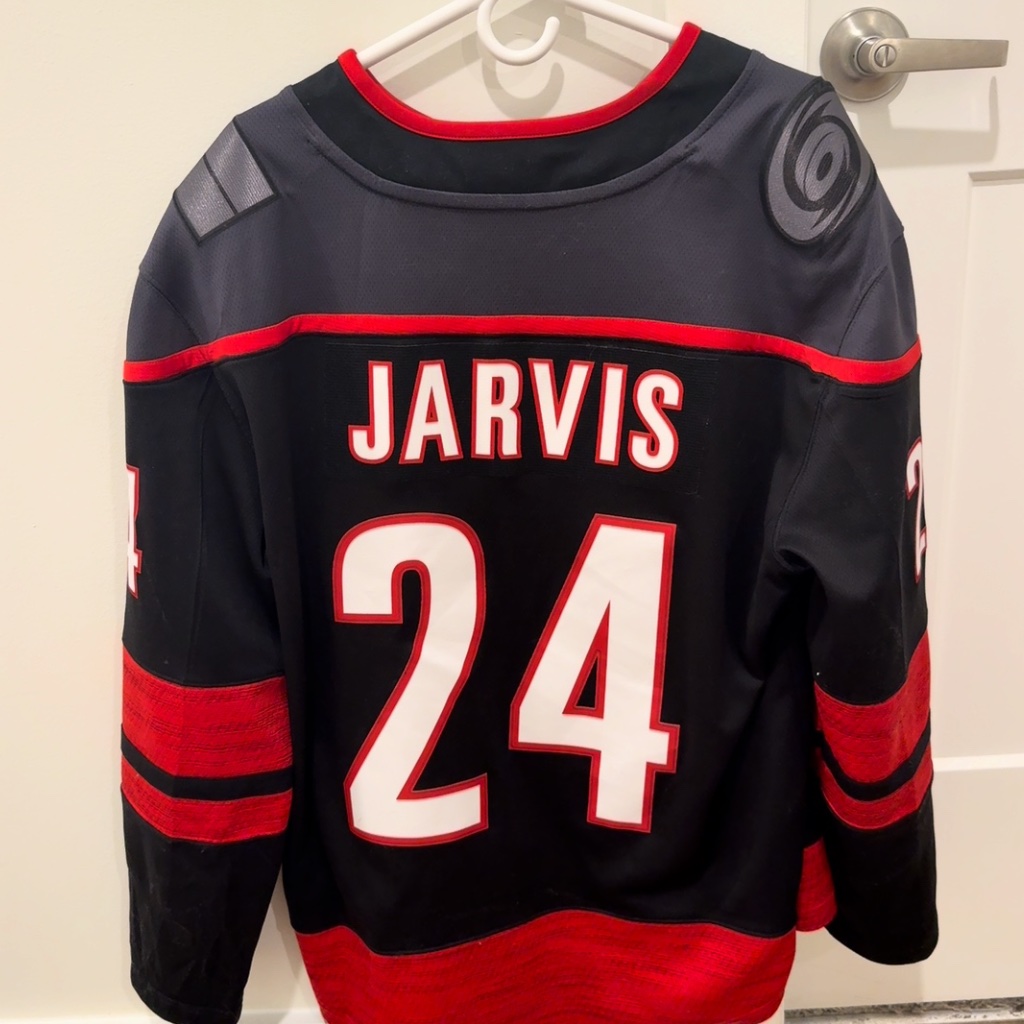 Seth Jarvis Hurricanes jersey